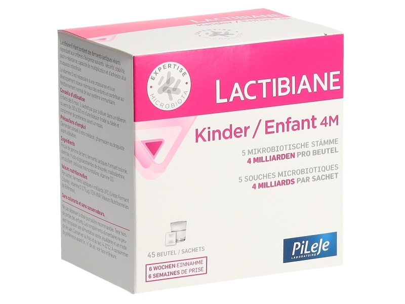 LACTIBIANE enfant 4 mois poudre sachet 45 pièces