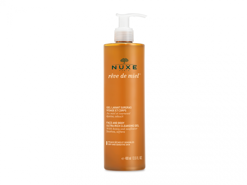 NUXE Rêve de Miel ® Gel Lavant Surgras Visage et Corps 400 ml