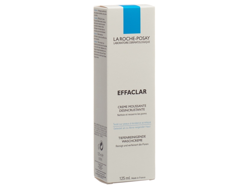 LA ROCHE-POSAY Effaclar crème moussante peau à tendance acnéique 125 ml