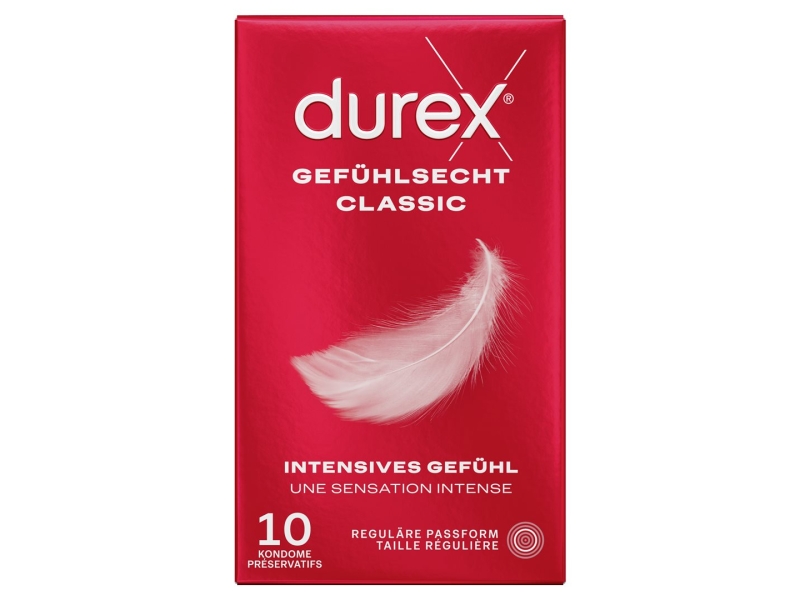 DUREX préservatif sensoriel classic 10 pièces
