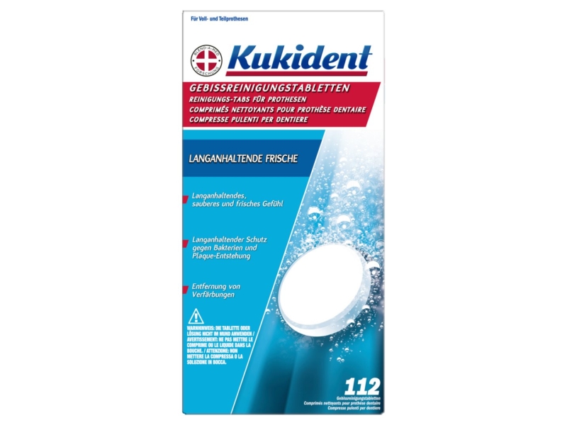KUKIDENT Reinigung-Tabs langan Frische 112 Stk