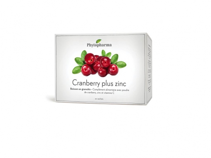 PHYTOPHARMA cranberry Plus Zinc sachet 20 pièces