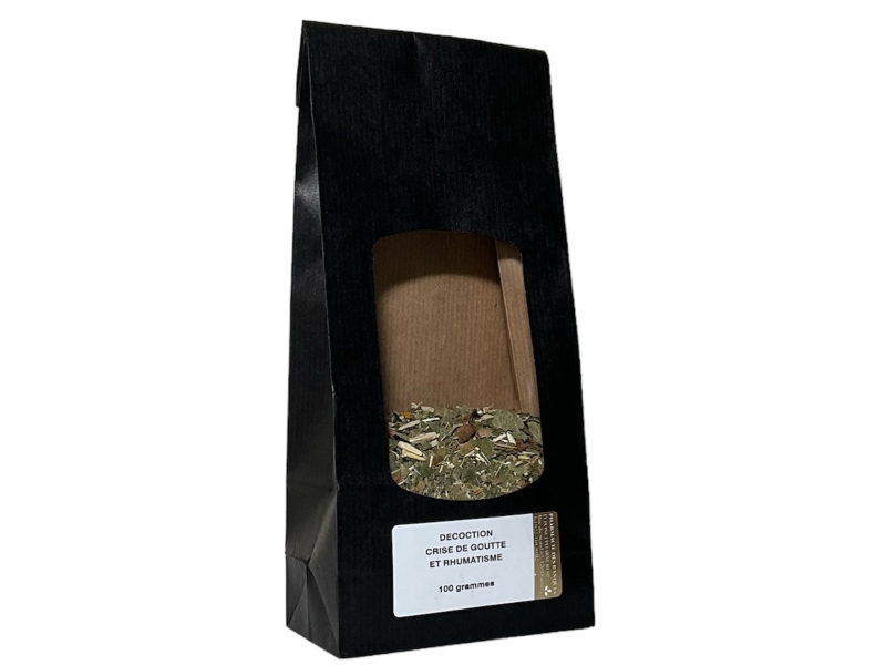 Tisane décoction crise de goutte et rhumatisme 100g