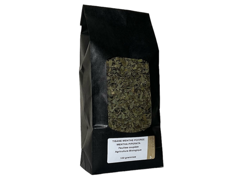 Tisane Menthe poivrée, feuilles coupées 100g