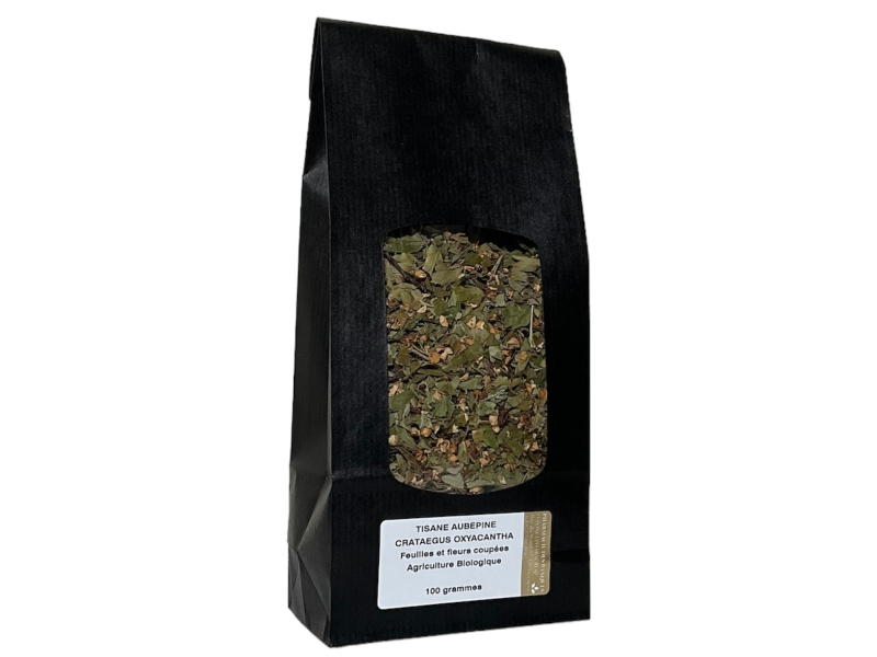 Tisane Aubépine, feuilles avec fleurs coupées 100g