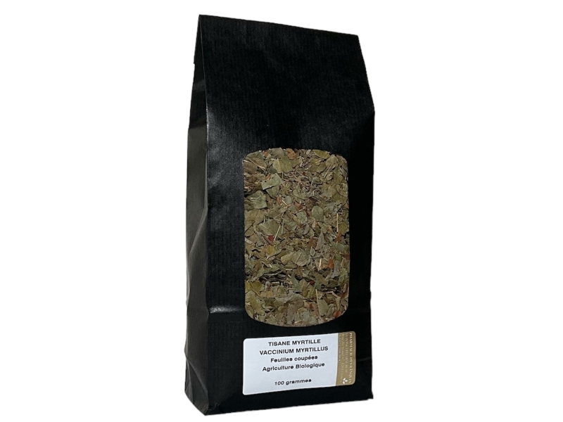 Tisane Myrtille, feuilles coupées 100g