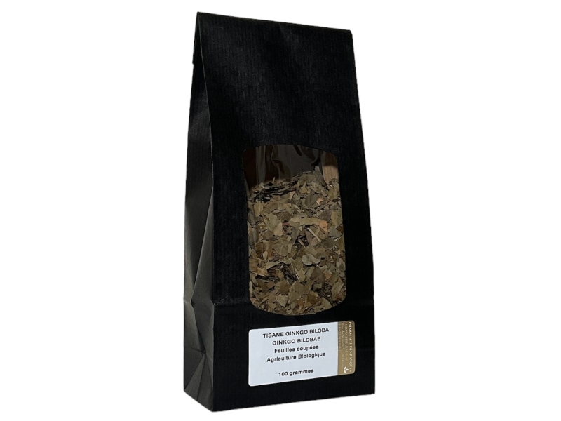 Tisane Ginkgo biloba, feuilles coupées 100g