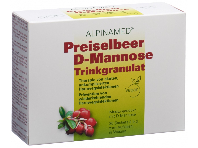 ALPINAMED Preiselbeer Trinkgranulat 20 x 5 g