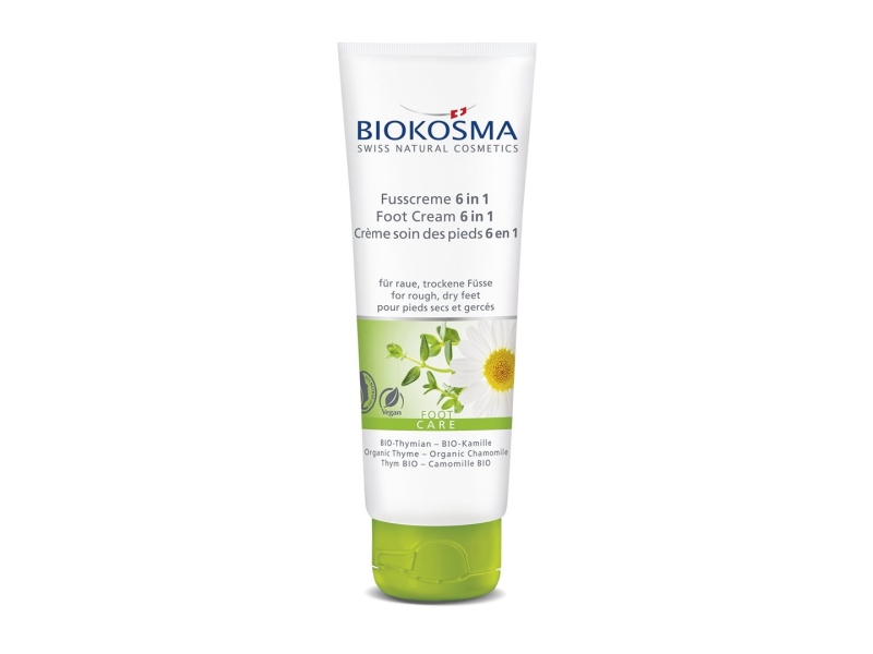 BIOKOSMA crème soin des pieds 6 en 1 tube 75 ml