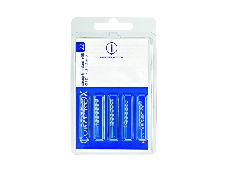 CURAPROX CPS 22 implant brosse bleu 5 pièces