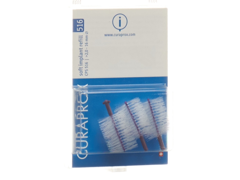 CURAPROX CPS 516 Soft Implant Bürste violett 3 Stk