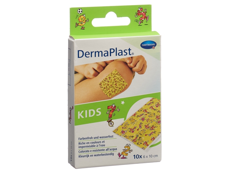 DERMAPLAST Kids pansement rapid 6 x 10cm PLAST 10 pièces