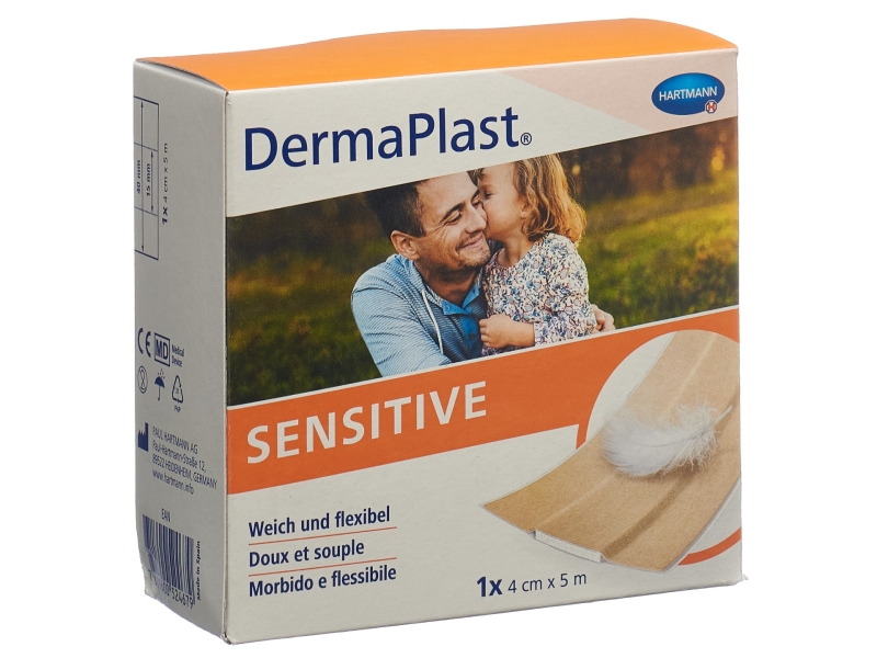 DERMAPLAST Sensitive pansements rapid 4cm x 5m rouleau