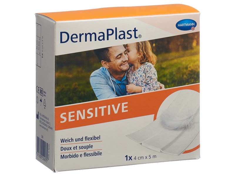 DERMAPLAST Sensitive pansements rapid 4cm x 5m rouleau