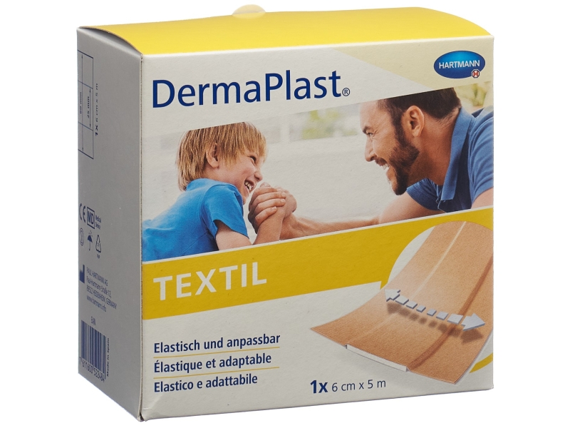 DERMAPLAST Textil pansements rapid 6cm x 5m rouleau