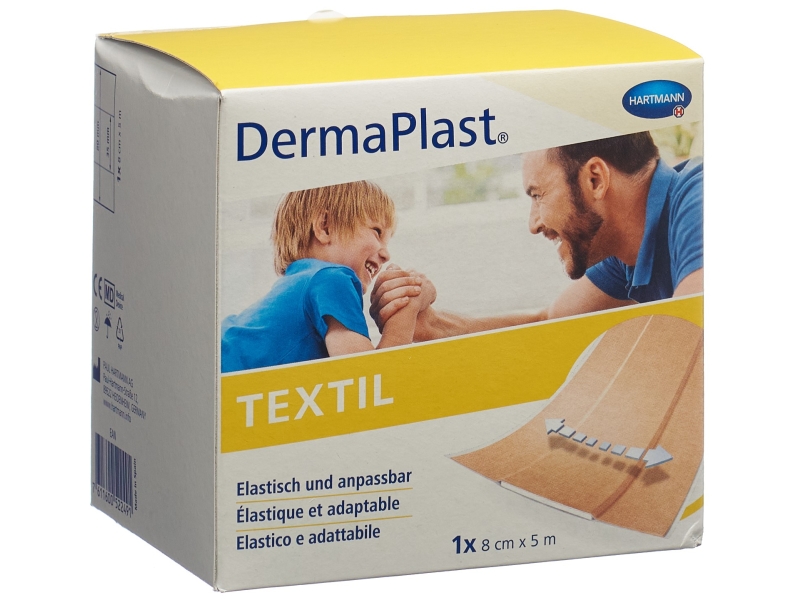 DERMAPLAST Textil pansement rapid 8cm x 5m rouleau