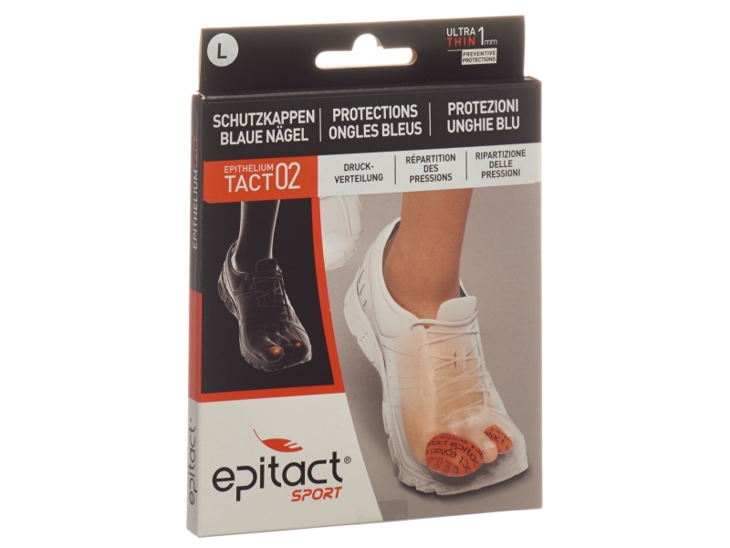 EPITACT SPORT Protections ongles bleus L 34mm 2 pièces