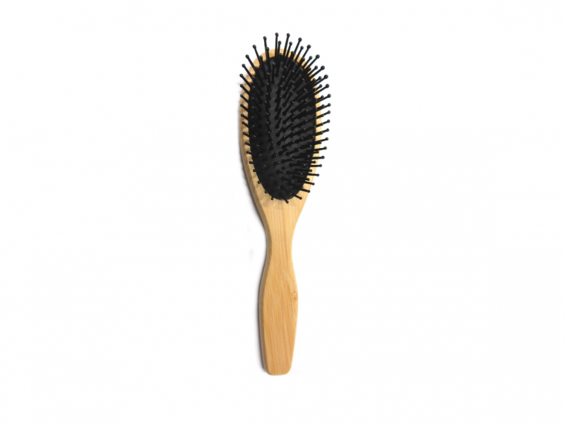 HERBA brosse pneumatique en bambou ovale 1 pièce