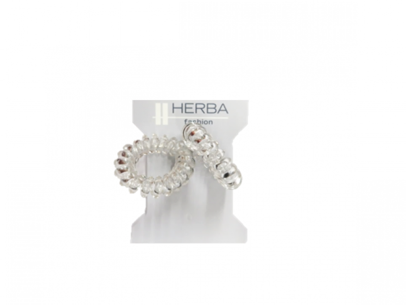 HERBA Sport élastique Ø 3.8 cm transparent 2 pièces