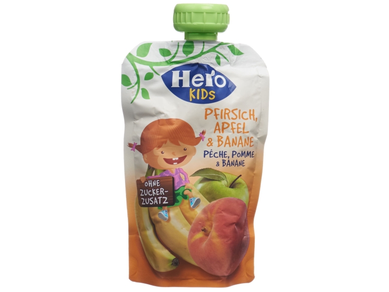 HERO Kids big smoothie pêche pomme banane 120 g