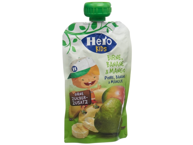 HERO Kids big smoothie poire banane mangue 120 g