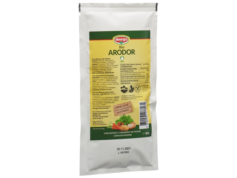 MORGA Arodor condiment bio bourgeon sachet 80 g