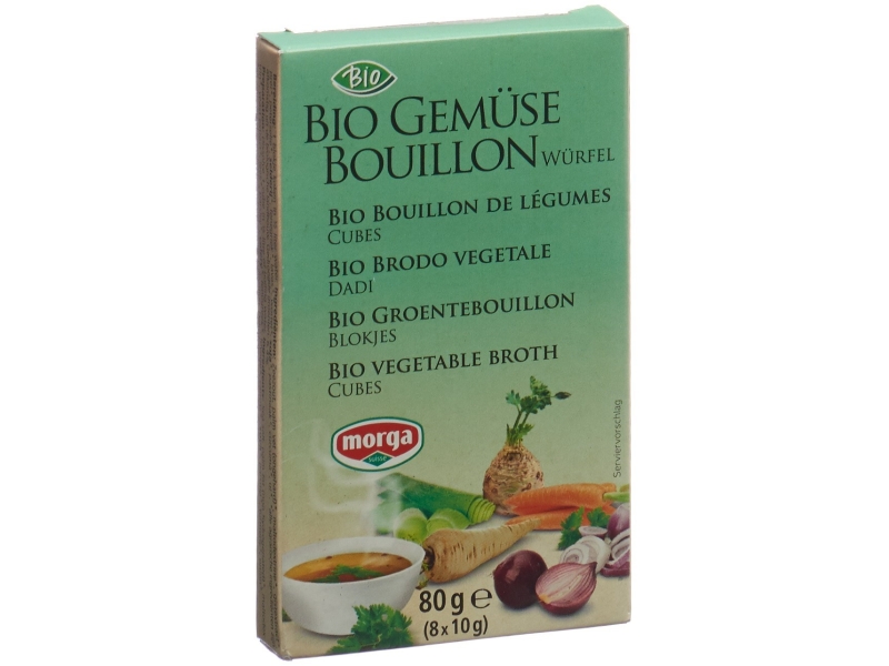 MORGA bouillon de légumes cubes bio 8 pièces