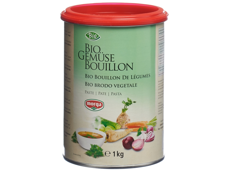 MORGA bouillon de légumes pâte bio boîte 1000 g