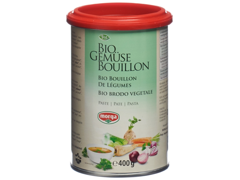 MORGA bouillon de légumes pâte bio boîte 400 g