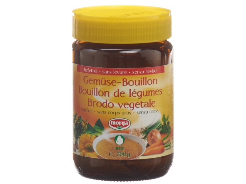 MORGA bouillon de légume non-gras sans levure bio 200 g