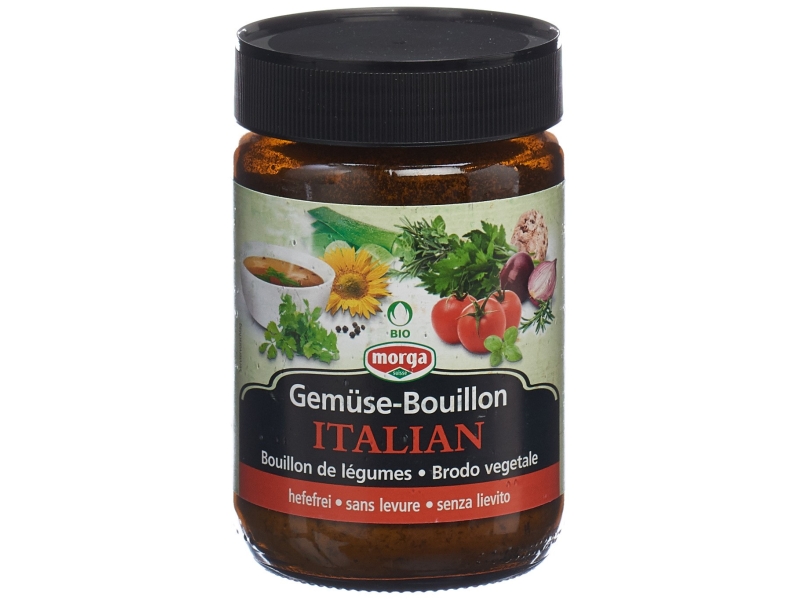 MORGA bouillon de légume sans levure Italian bio 200 g