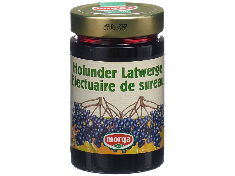 MORGA Konfitüre Holunder Latwerge 375 g