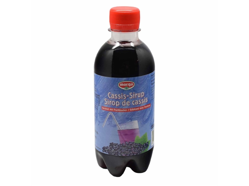 MORGA sirop cassis avec fructose 3.3 dl