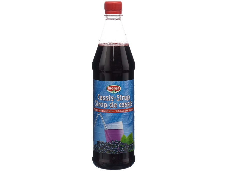 MORGA sirop cassis avec fructose flacon en Pet 7.5 dl