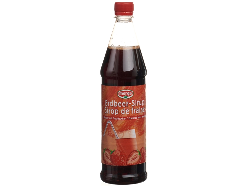 MORGA sirop fraises avec fructose flacon en Pet 7.5 dl