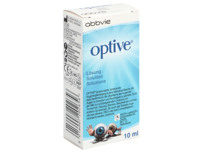 OPTIVE gouttes ophtalmiques lubrifiant et osmoprotect 10 ml