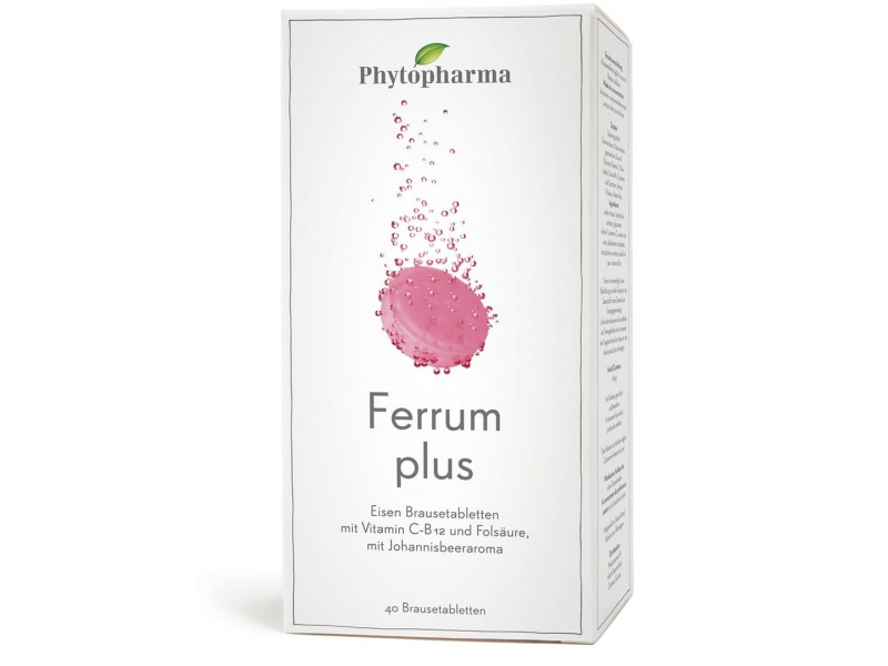 PHYTOPHARMA Ferrum Plus Brausetabletten 40 stück