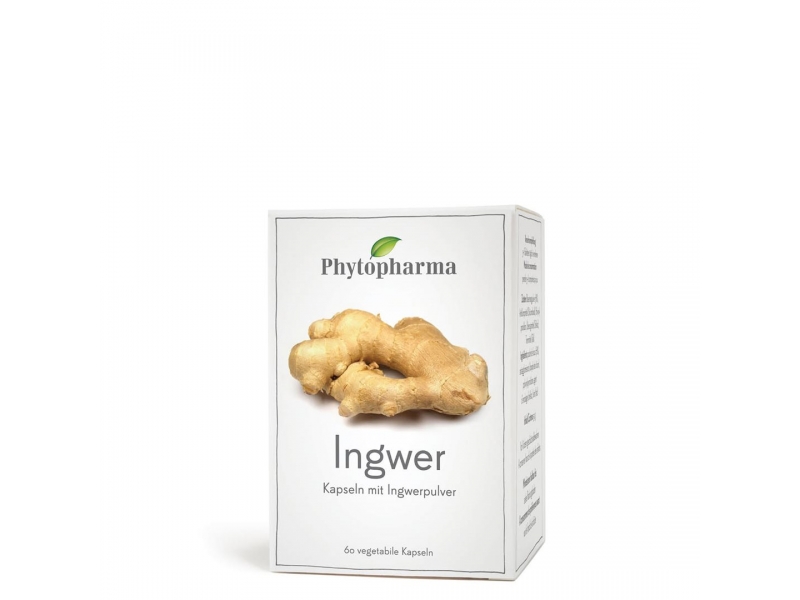 PHYTOPHARMA Ingwer Kapseln 365 mg 60 stück