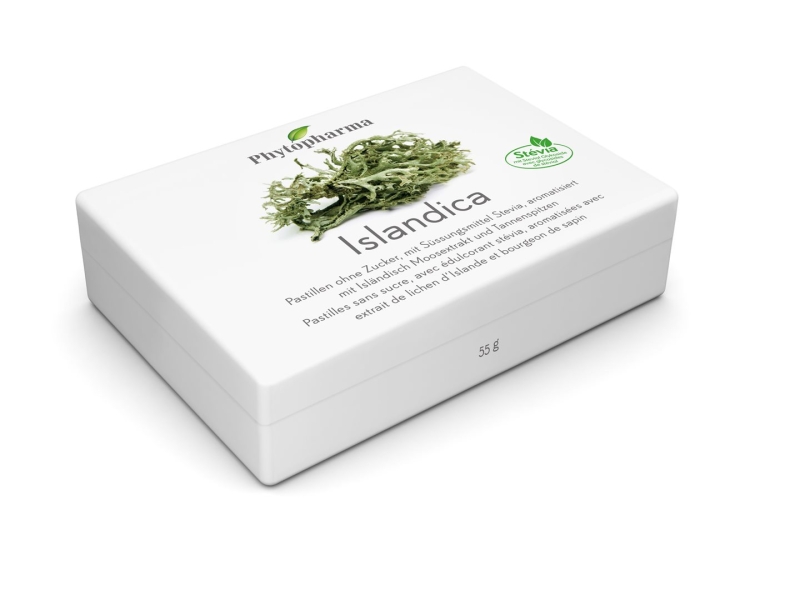 PHYTOPHARMA Islandica Pastilles sans sucre 40 Pièces