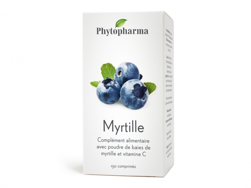 PHYTOPHARMA Myrtille Comprimés 150 Pièces