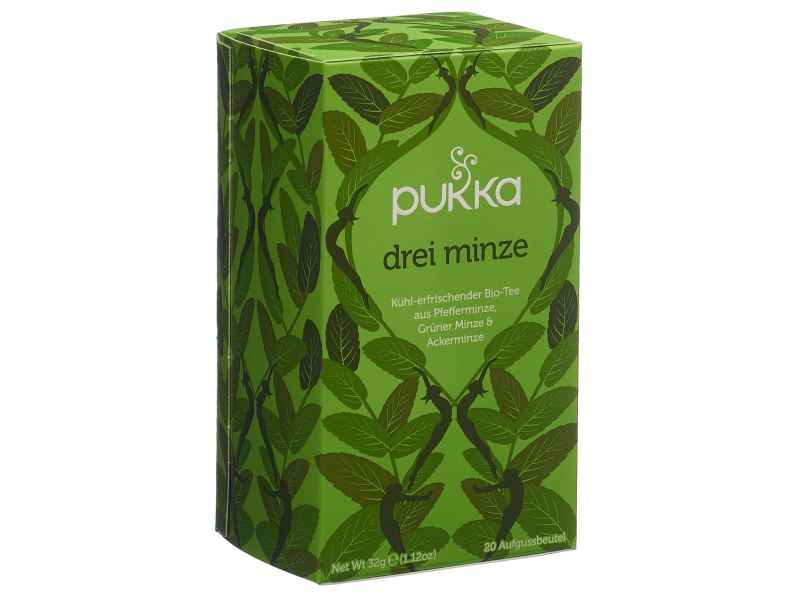 PUKKA Trois Menthes Thé Bio sachet 20 pièces