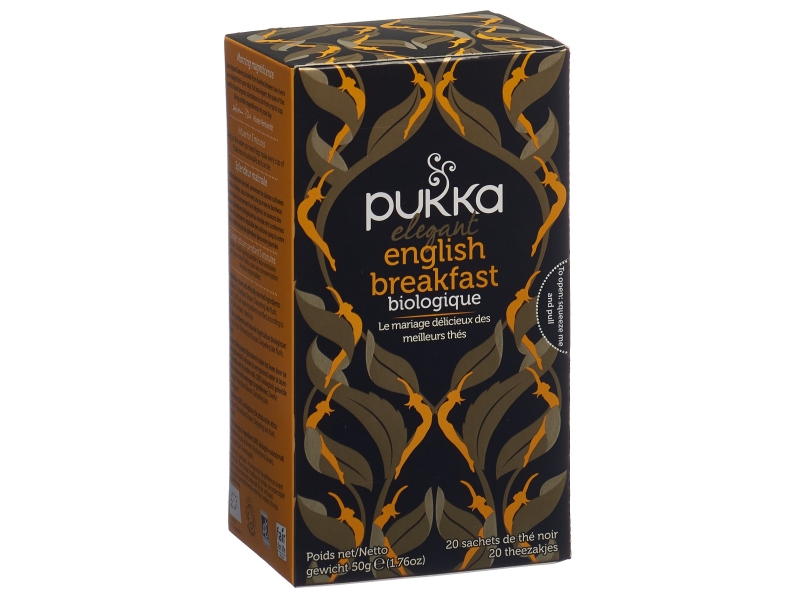 PUKKA Elegant English Breakfast Thé bio sachet 20 pièces