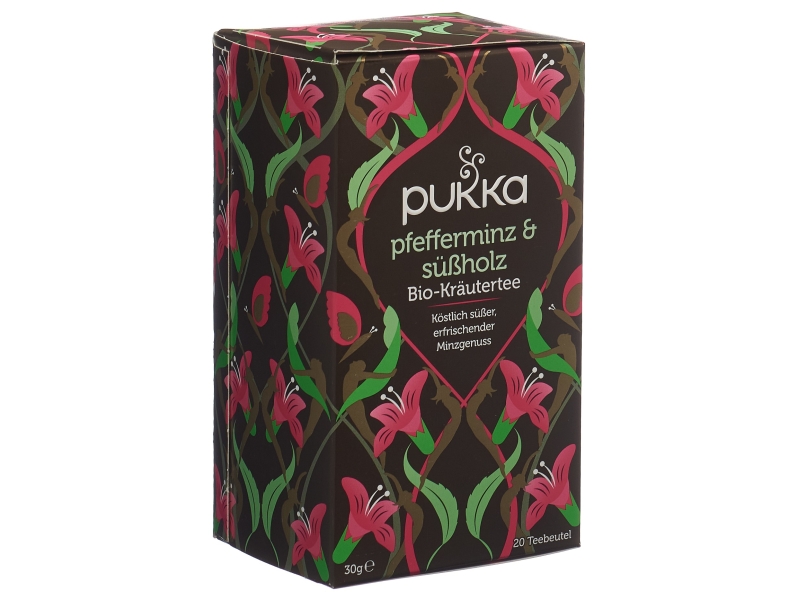 PUKKA Menthe poivrée Réglisse Thé bio sachet 20 pièces