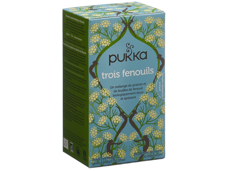 PUKKA Trois Fenouils Thé bio sachet 20 pièces