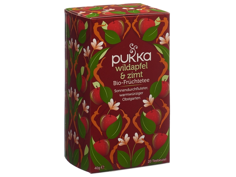 PUKKA Pomme sauvage & cannelle Thé Bio sachet 20 pièces